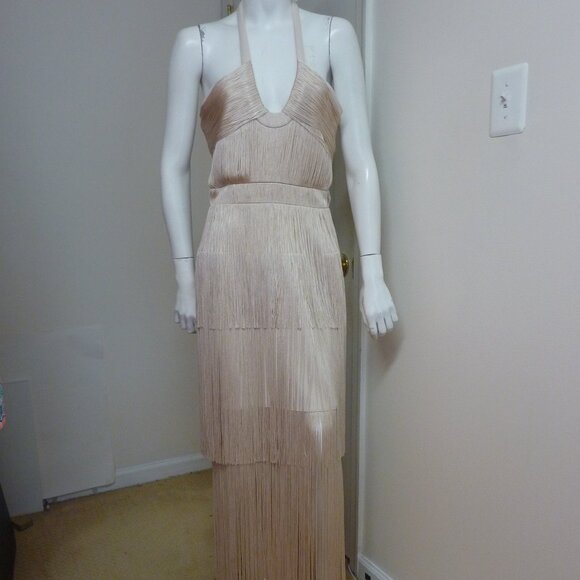 Jonathan Simkhai Cream Fringe Maxi Dress - Picture 10 of 16